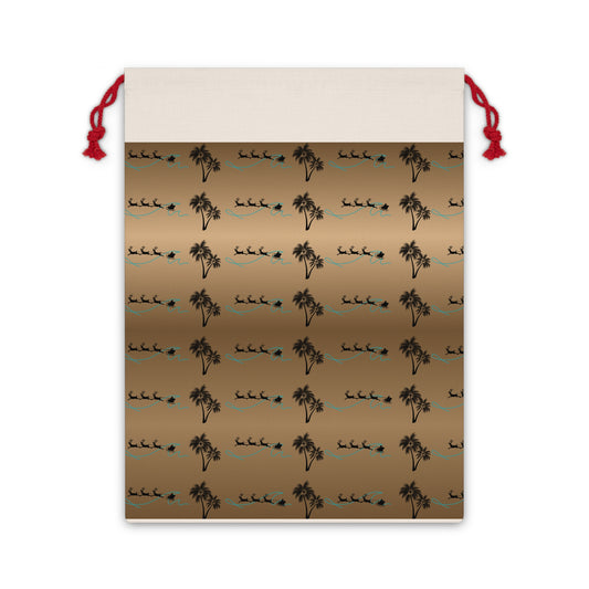 Holiday in Paradise Drawstring Gift Bag