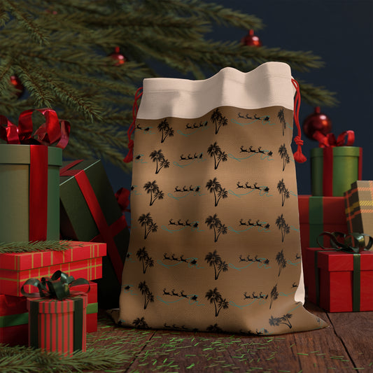 Holiday in Paradise Drawstring Gift Bag